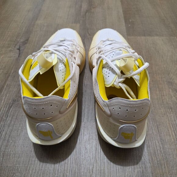Nike Men's Basketball Shoes White Gold Yellow US 12 FZ1523-100 No Box - Picture 7 of 9